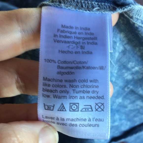 J. Crew Mercantile Floral Chambray Faux Wrap Dress - Picture 9 of 9